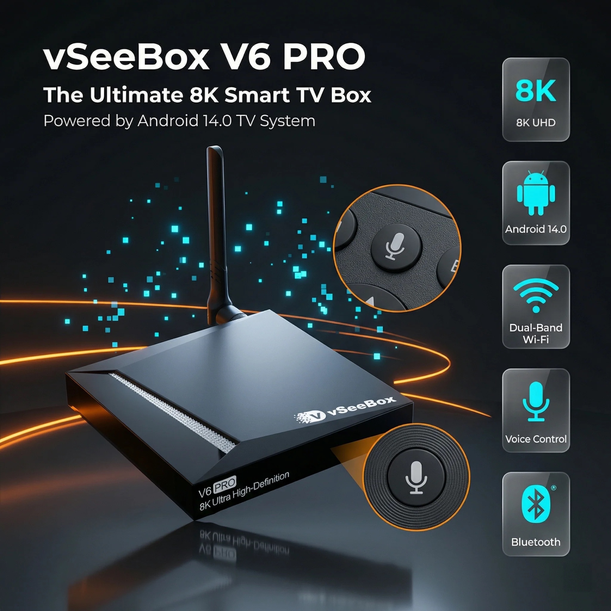 vSeeBox V6 Pro — The Ultimate 8K Smart TV Box
